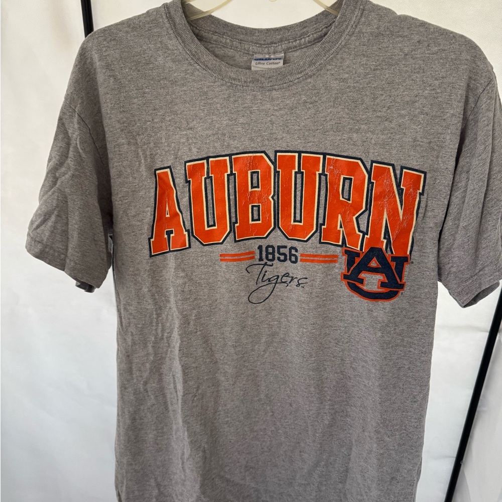 Auburn Tigers Gray Short Sleeve Crewneck T-Shirt